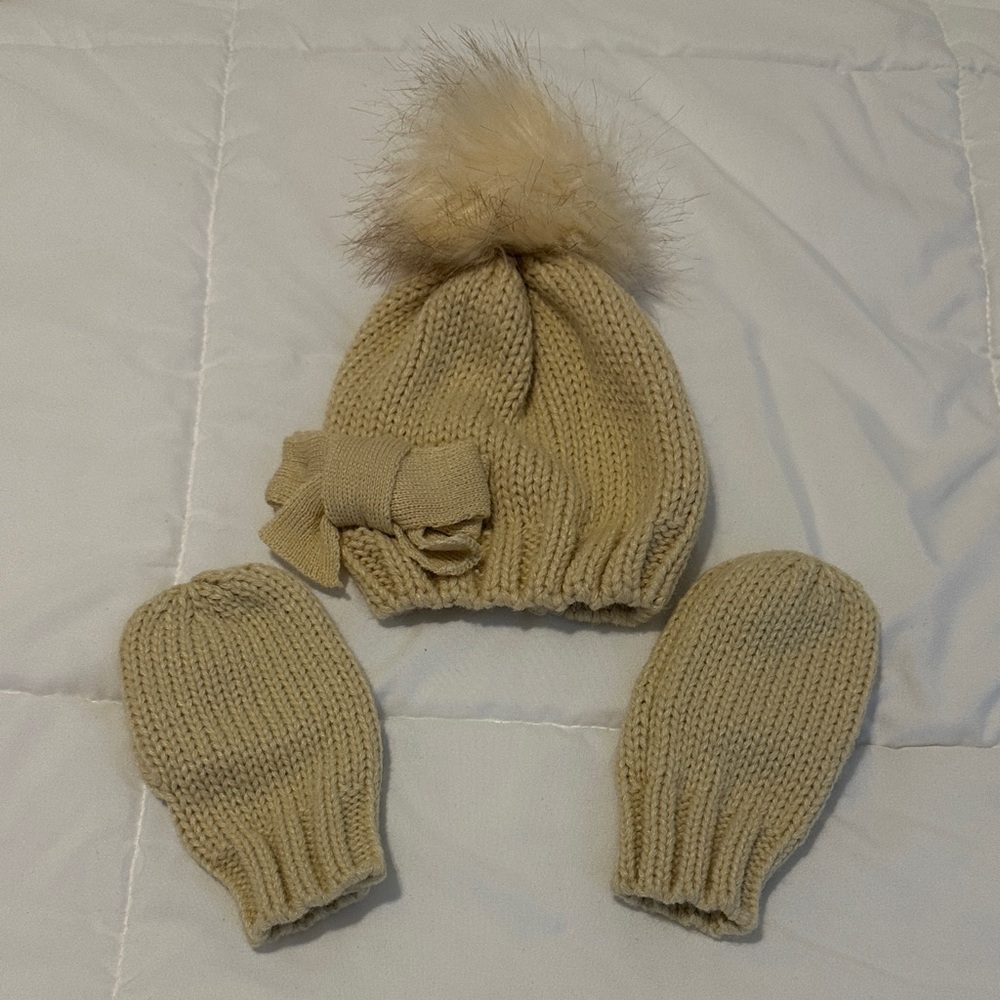 Cozy Knit Hat and Mittens Set for Kids